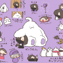 This is a pixiv picture whose title is 5話！.