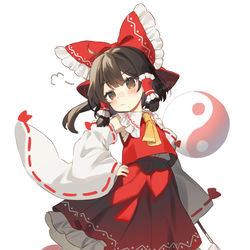 This is a pixiv picture whose title is 幼霊夢.