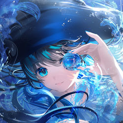 This is a pixiv picture whose title is 魔女のガラス玉世界旅行.