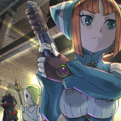 This is a pixiv picture whose title is 空をめざして.