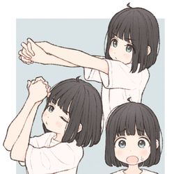 This is a pixiv picture whose title is じゃんけん.