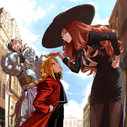 This is a pixiv picture whose title is Fullmetal.
