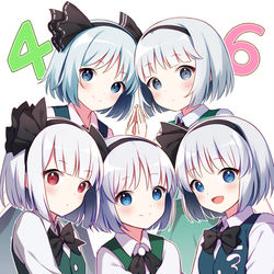 This is a pixiv picture whose title is 妖夢ちゃんズ.