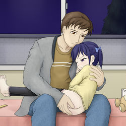 This is a pixiv picture whose title is 乖，别哭了.
