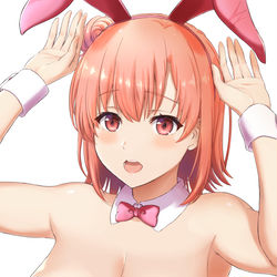 This is a pixiv picture whose title is ピンクバニー姿のガハマさん.