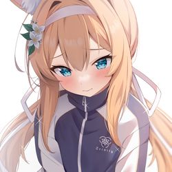 This is a pixiv picture whose title is ツインおさげマリー.
