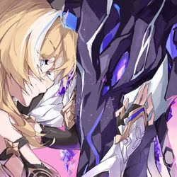 This is a pixiv picture whose title is 天元骑英&克利希娜.