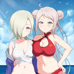 This is a pixiv picture whose title is ビーチ.