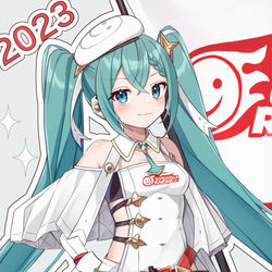 This is a pixiv picture whose title is レーシングミク2023.