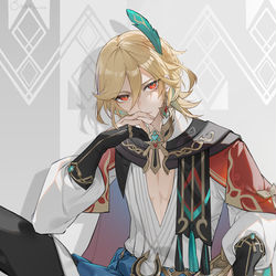 This is a pixiv picture whose title is 【原神】卡维.