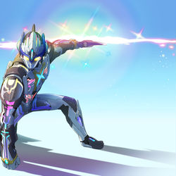 This is a pixiv picture whose title is ウルトラマンエクシードX.