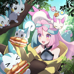 This is a pixiv picture whose title is 「みんなー！ボクの手持ちにならない～？」.