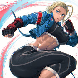This is a pixiv picture whose title is スト6　キャミィ.