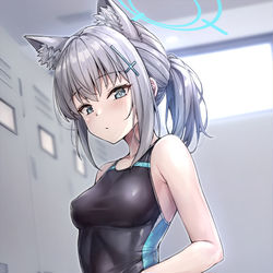 This is a pixiv picture whose title is 水着シロコ.