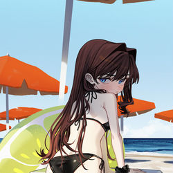 This is a pixiv picture whose title is 2023_水着.