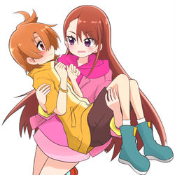 This is a pixiv picture whose title is ひろがるスカイのおねショタ要素が気になる.