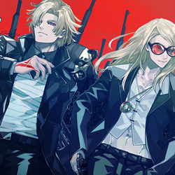 This is a pixiv picture whose title is 戦争滅亡饗宴.