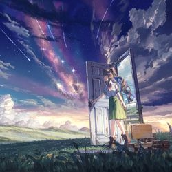 This is a pixiv picture whose title is すずめ (藍璃かんな ver.) (2).