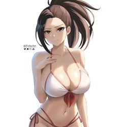 This is a pixiv picture whose title is Momo Yaoyorozu.