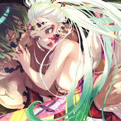This is a pixiv picture whose title is 謝花兄妹.