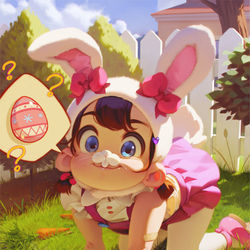 This is a pixiv picture whose title is Egg Hunt.