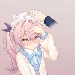 This is a pixiv picture whose title is ナデナデ～.
