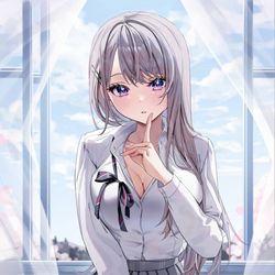 This is a pixiv picture whose title is 「しー……」.