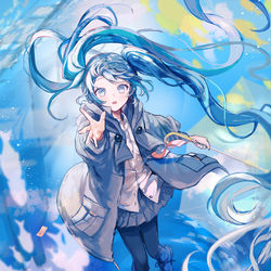 This is a pixiv picture whose title is それは、雑踏の海の中で.