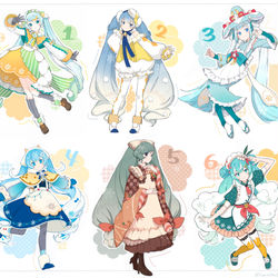 This is a pixiv picture whose title is 雪ミク2024候補ちゃん！.