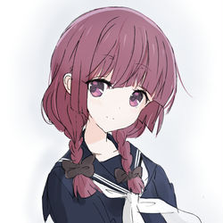 This is a pixiv picture whose title is 高校生時代のきくりさん.