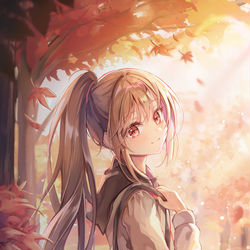 This is a pixiv picture whose title is 秋２.
