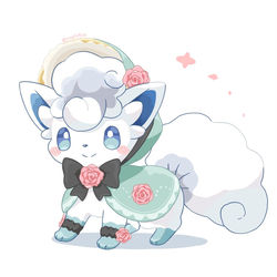 This is a pixiv picture whose title is フラワーコーデ アローラロコン.