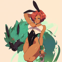 This is a pixiv picture whose title is Bunny Giovanna.