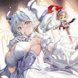 This is a pixiv picture whose title is 白銀の城のラビュリンス with 騎士.
