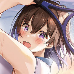 This is a pixiv picture whose title is 【限定公開】「こっちみないで～！！」.
