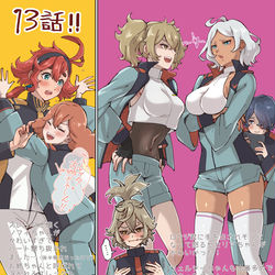 This is a pixiv picture whose title is 13話.