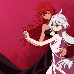 This is a pixiv picture whose title is 魔女と花嫁.