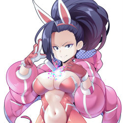 This is a pixiv picture whose title is Momo bunnyfied..