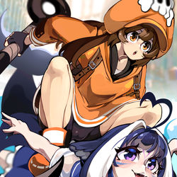 This is a pixiv picture whose title is 突撃！！.
