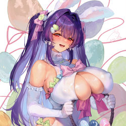 This is a pixiv picture whose title is イースターバニーのゆりちゃん.