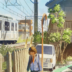 This is a pixiv picture whose title is 始業式の日.
