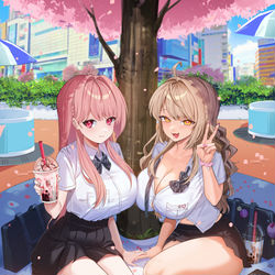 This is a pixiv picture whose title is OC.