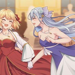 This is a pixiv picture whose title is "Let's Dance?".