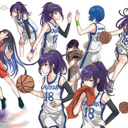 This is a pixiv picture whose title is バスケする朝比奈さん.