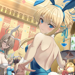 This is a pixiv picture whose title is みんなでバニー！.