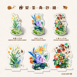 This is a pixiv picture whose title is 花畑アクリルスタンド.