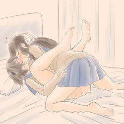 This is a pixiv picture whose title is 保健室でふたゆり.