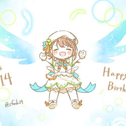 This is a pixiv picture whose title is みのりんりんﾊﾋﾟﾊﾞ！！！！🎂🎉.
