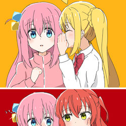 This is a pixiv picture whose title is 内緒話.