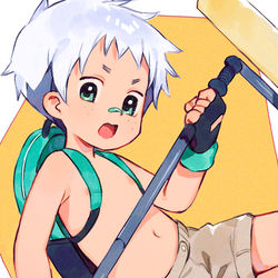 This is a pixiv picture whose title is He’s ready to paint!!.